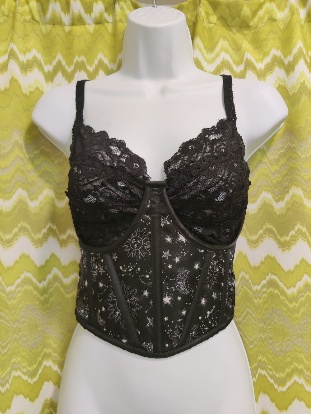 Celestial Satin Open Cup Under Bust Waist Cincher